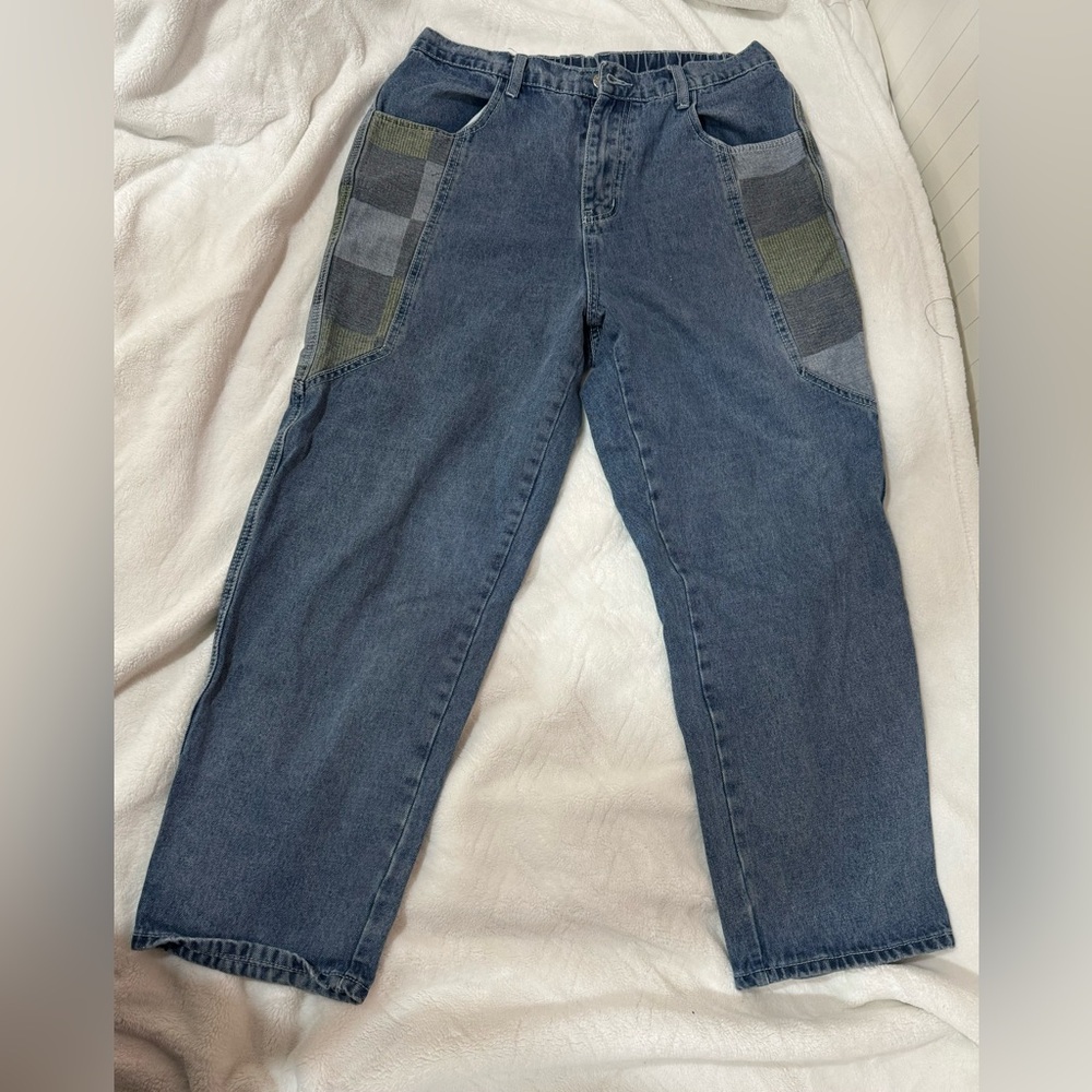 Vintage Printed Jeans